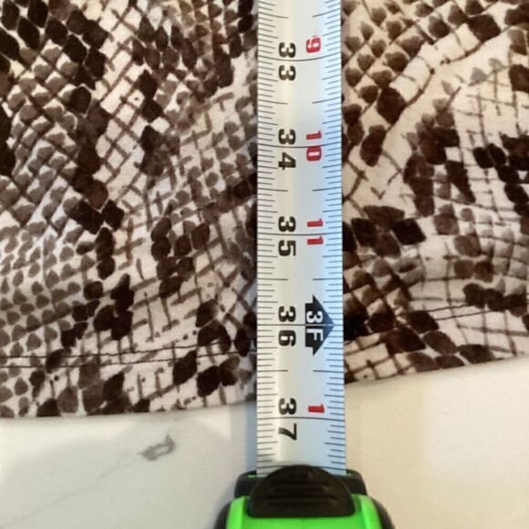 Chico’s Womens Animal Print Shift Dress Sz 2 Stretch Brown - Picture 9 of 9